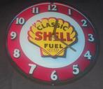 Shell Wandklok 20cm - Mancave/Bar/Garage, Ophalen of Verzenden, Nieuw