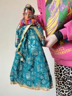 Kleurrijke (marionet)pop uit India, 47,5x20cm. Boho Ibiza, Verzamelen, Poppen, Verzenden, Gebruikt, Pop