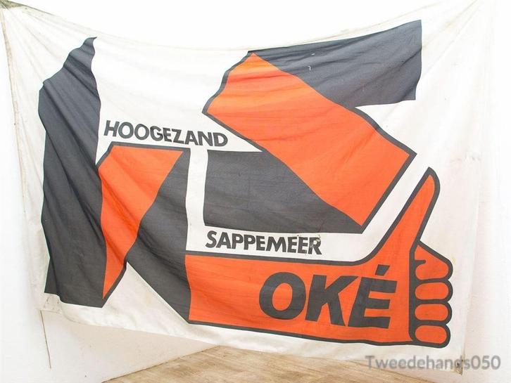 Hoogezand Sappemeer vlag 83264, Diversen, Vlaggen en Wimpels, Gebruikt, Ophalen of Verzenden