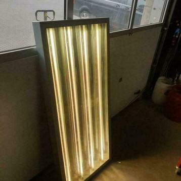 GROTE PLAFOND LAMP TL BAK VERLICHTING ARMATUUR 4X80 WATT T5 beschikbaar voor biedingen