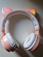 Roze bluetooth On-Ear Koptelefoon kat, Overige merken, Bluetooth, Nieuw, Op oor (supra aural)