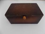 kist art deco hout decoratief hout vintage sierdoos byoux, Ophalen of Verzenden