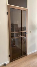 Svedex opdekdeur brons, Ophalen, 80 tot 100 cm, Binnendeur, 200 tot 215 cm