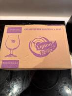 Nieuwe Lipton Ice Tea Glazen - Set van 6, Ophalen of Verzenden, Nieuw, Overige materialen, Los bestek