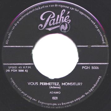 Adamo – Vous Permettez, Monsieur? / Dans Le Vert De Ses Yeux beschikbaar voor biedingen
