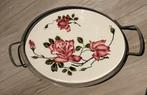 Porseleinen dienblad. Tegel met rozen. Gaaf., Antiek en Kunst, Ophalen