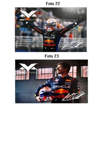 Foto kaarten Max Verstappen beschikbaar voor biedingen