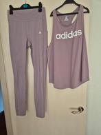 ADIDAS legging tanktop mauve roze maat M dames kleding gym, Maat 38/40 (M), Adidas, Ophalen of Verzenden, Roze