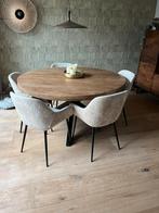 Ronde tafel, Huis en Inrichting, Tafels | Eettafels, 100 tot 150 cm, Rond, Ophalen of Verzenden, Zo goed als nieuw