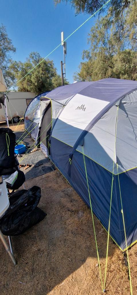 Obelink Portico 6 Easy Air - 6 persoons tent, Caravans en Kamperen, Tenten, tot en met 6, Zo goed als nieuw, Ophalen of Verzenden