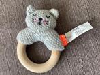 Hema poes kat grijs rammelaar gehaakt houten ring 2,50 euro, Kinderen en Baby's, Speelgoed | Knuffels en Pluche, Ophalen of Verzenden