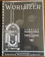 SERVICE ONDERHOUD BOEK Wurlitzer 1015, Verzenden, Gebruikt, Wurlitzer