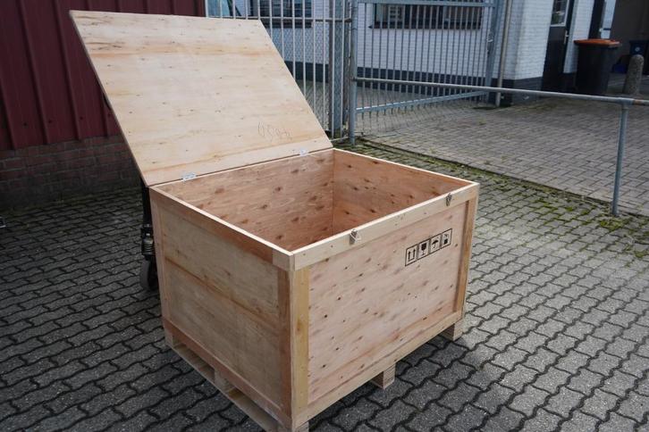 Houten Transportkist 97x85x73 cm, Doe-het-zelf en Verbouw, Kratten en Dozen, Gebruikt, Bak of Kist, 75 tot 100 cm, 50 cm of meer