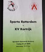 Sparta - KV Kortrijk 2008/2009, Ophalen of Verzenden, Zo goed als nieuw, Sparta, Boek of Tijdschrift