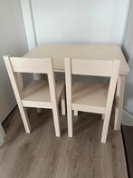 Kindertafel met 2 stoelen, Ophalen, Zo goed als nieuw, Tafel(s) en Stoel(en)