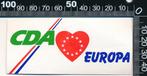 Sticker: CDA - Europa, Ophalen of Verzenden