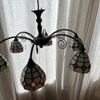 Glas in lood / tiffany hanglamp, Huis en Inrichting, Ophalen, Gebruikt, Glas, Minder dan 50 cm