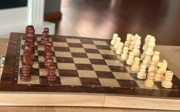 3-in-1 schaakbord inklapbaar beschikbaar voor biedingen