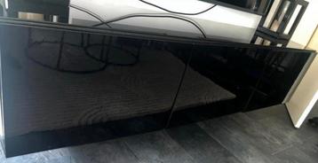 Ikea Besta TV Meubel Hoogglans Zwart - 180cm - afbeelding 3