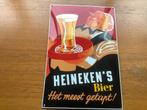 Emaille bord reclamebord Heineken vintage, Antiek en Kunst, Antiek | Emaille, Ophalen