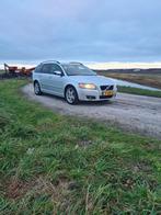 Volvo V50 2.4 D5 Geartronic 2008 Grijs, Auto's, Stof, Zwart, Bluetooth, 1436 kg