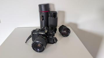 Minolta X-700 Quartz Data Back 1 + lenses beschikbaar voor biedingen
