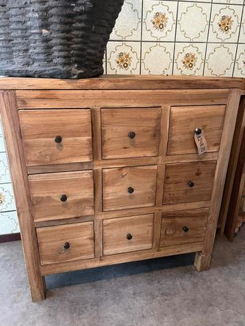 Ladekast hout met 9 lades NIEUW! beschikbaar voor biedingen