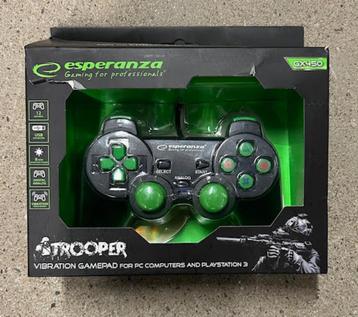 Esperanza EGG107G Game Controller Trooper PC/PS3, Groen. beschikbaar voor biedingen
