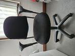 zwarte bureau stoel met wieltjes, Huis en Inrichting, Bureaustoelen, Ophalen, Gebruikt, Zwart