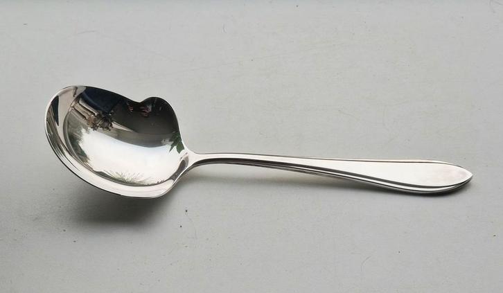 Zwaar Verzilverde Gero Puntfilet Aardappellepel, Huis en Inrichting, Keuken | Bestek, Zilver, Ophalen of Verzenden