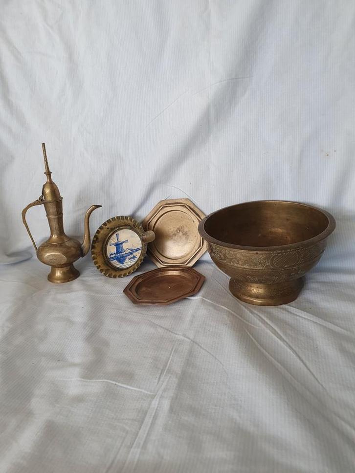 Vintage Decoratie Set - Koper - messing  brons., Antiek en Kunst, Antiek | Koper en Brons, Koper, Ophalen of Verzenden