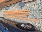 Douglas balken 4x 45x70 en 1x 95x50 + 6 planken 18mmx160mm, Ophalen, Zo goed als nieuw, 50 mm of meer, Balk