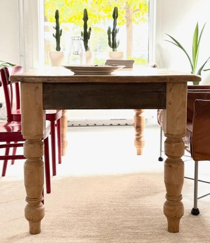 grenen tafel, Huis en Inrichting, Tafels | Eettafels, Gebruikt, 50 tot 100 cm, 150 tot 200 cm, Vier personen, Rechthoekig, Grenenhout