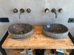 Stenen Wasbakken - Uniek Paar, Minder dan 50 cm, Gebruikt, Ophalen of Verzenden, Minder dan 25 cm