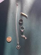 Zilveren sierraden partij 7x, Sieraden, Tassen en Uiterlijk, Ophalen of Verzenden, Zo goed als nieuw