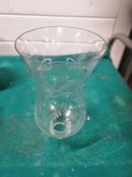 windlichtglas geets vintage met decor, Ophalen of Verzenden, 'T Olde Gre-j, Info@toldegrej.nl, Endepoelstraat 20f Didam