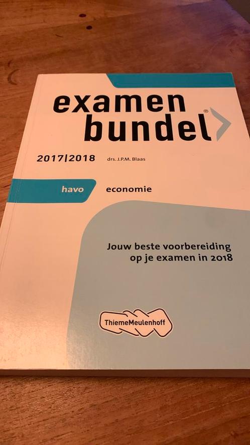 Examenbundel economie havo J.P.M. Blaas - 2017/2018, Boeken, Schoolboeken, Zo goed als nieuw, Nederlands, HAVO, Ophalen of Verzenden