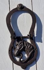 DEURKLOPPER / HOEFIJZER MET PAARDENHOOFD, Tuin en Terras, Tuinwanddecoratie, Huis en tuin decoratie Marie, Nieuw, Info@huisentuindecoratiemarie.nl