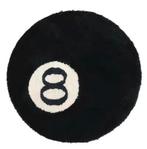 8-ball vloerkleed, 50 tot 100 cm, Rond, Zo goed als nieuw, Zwart