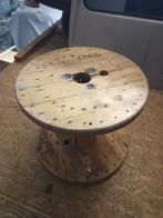 Houten kabelhaspel, Ophalen, Zo goed als nieuw, Rond, Hout