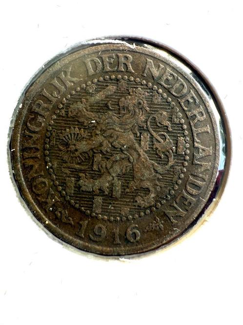 2.5 cent 1916 Zfr, Postzegels en Munten, Munten | Nederland, 1 cent, Koningin Wilhelmina, Ophalen of Verzenden