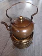 antieke koperen theeketel met een bijbehorend rechaud, Ophalen