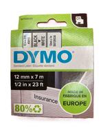 DYMO S720530-45013 TAPE ZWART OP WIT 12 mm (origineel), Computers en Software, Labelprinters, DYMO, -, -, Nieuw