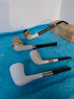 Mooie collectie van 4 rookpijpen: Keramiek & Meerschuim, Ophalen of Verzenden