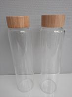 2 x Gepersonaliseerde flessen - Bamboe dop NIEUW, Ophalen of Verzenden, Nieuw