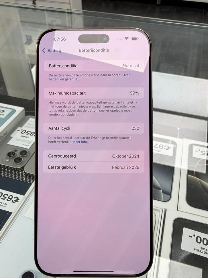 iPhone 16 Pro Max 256GB Desert Titanium – Garantie, Telecommunicatie, Mobiele telefoons | Apple iPhone, Zo goed als nieuw, 256 GB