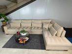 GRATIS LEVERING XXL Velvet Hoekbank Crème 365x235 GEREINIGD, 300 cm of meer, Ophalen of Verzenden, Zo goed als nieuw, 150 cm of meer