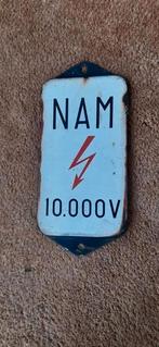 Emaille reclamebordje, Ophalen, Gebruikt