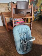 American walnut Stokke tripp trapp, netjes én compleet!, Ophalen, Zo goed als nieuw, Meegroeistoel, Stoelverkleiner