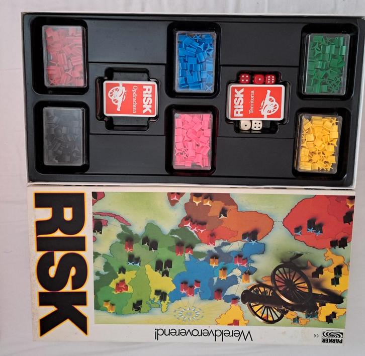 Risk Bordspel - Parker - Wereldveroverend!, Hobby en Vrije tijd, Gezelschapsspellen | Bordspellen, Gebruikt, Drie of vier spelers